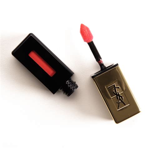 YSL Tangerine Boho (42) Glossy Stain Review, Photos, 